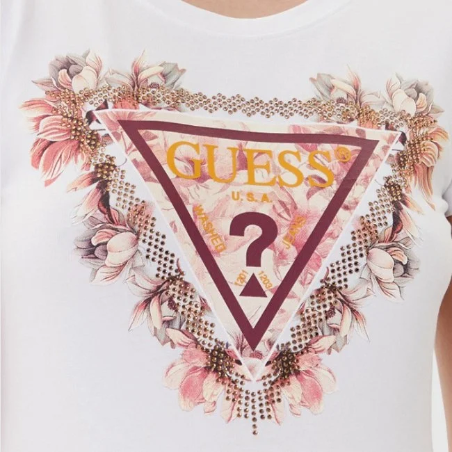 Camiseta Guess Blanca Mujer