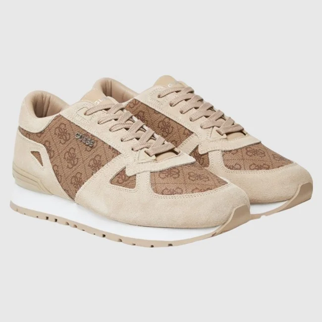 Zapatillas Guess Beige y Marrón Mujer