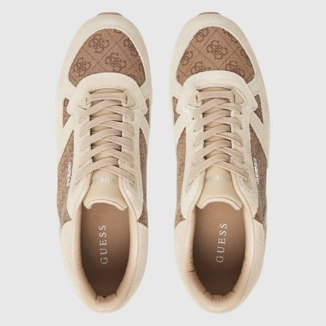Zapatillas Guess Beige y Marrón Mujer