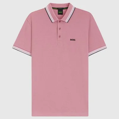 Polo Boss Rosa Hombre