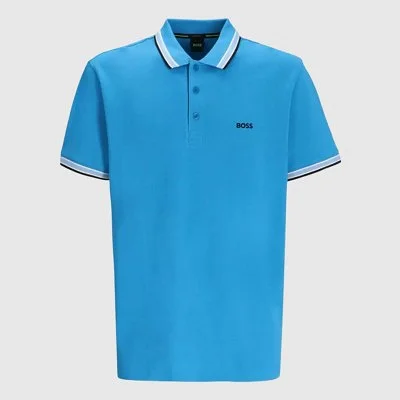 Polo Boss Turquesa Hombre
