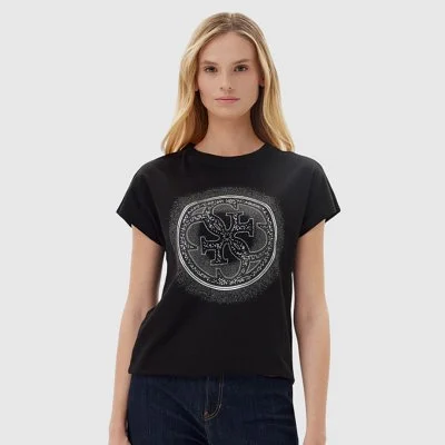 Camiseta Guess Negra Mujer...
