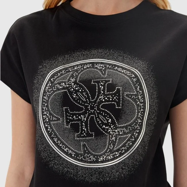 Camiseta Guess Negra Mujer