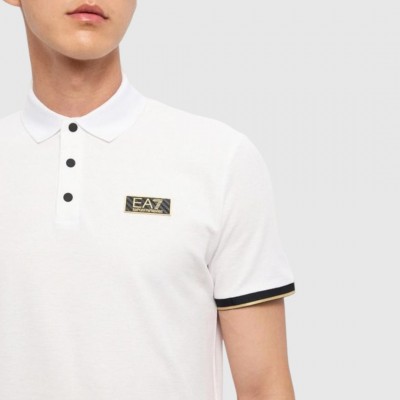 Polo Armani Blanco Hombre 2