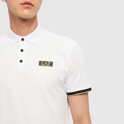 Polo Armani Blanco Hombre 2