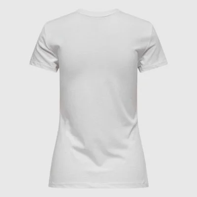 Camiseta ONLY Blanca Mujer 2
