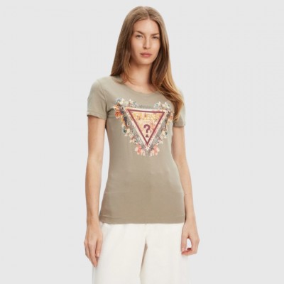 Camiseta Guess Verde Mujer...