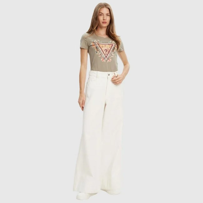 Camiseta Guess Verde Mujer