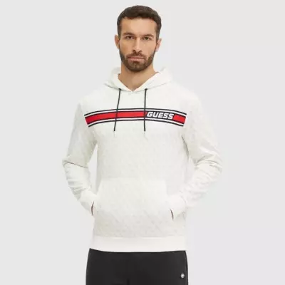 Sudadera Guess Blanca Hombre