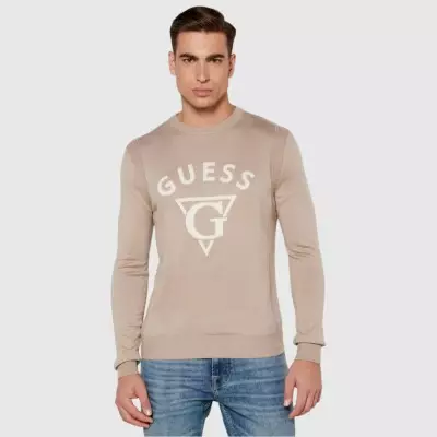 Sudadera Guess Beige Hombre