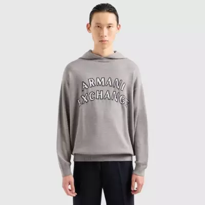 Sudadera Armani Gris Hombre