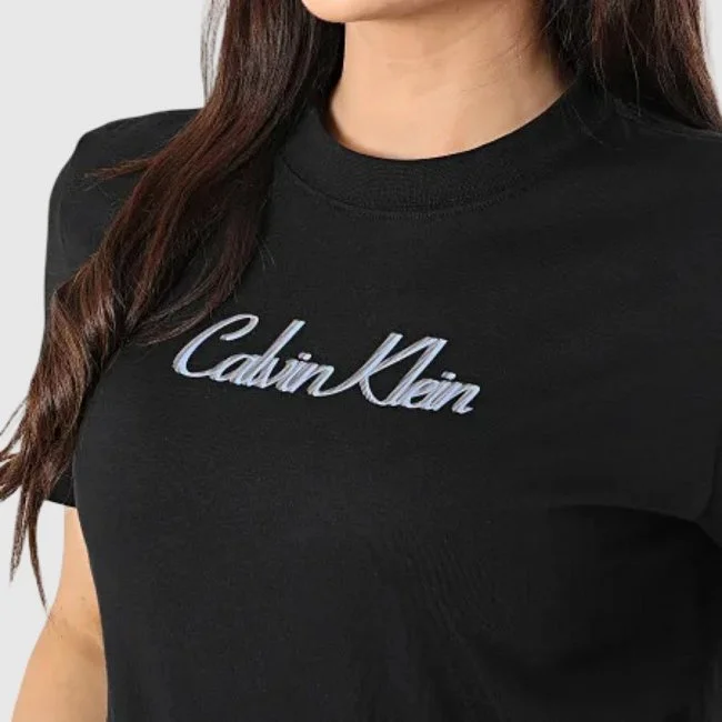Camiseta Calvin Klein Negra Mujer Camiseta Calvin Klein Negra Mujer