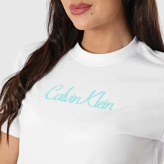 Camiseta Calvin Klein Blanca Mujer Camiseta Calvin Klein Blanca Mujer