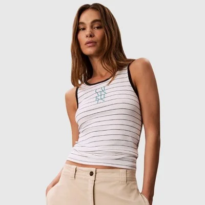 Camiseta Calvin Klein Rayas...
