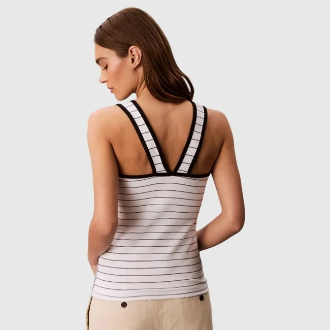 Camiseta Calvin Klein Rayas Mujer Camiseta Calvin Klein Rayas Mujer