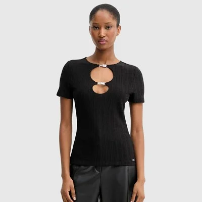 Camiseta Guess Negra Mujer
