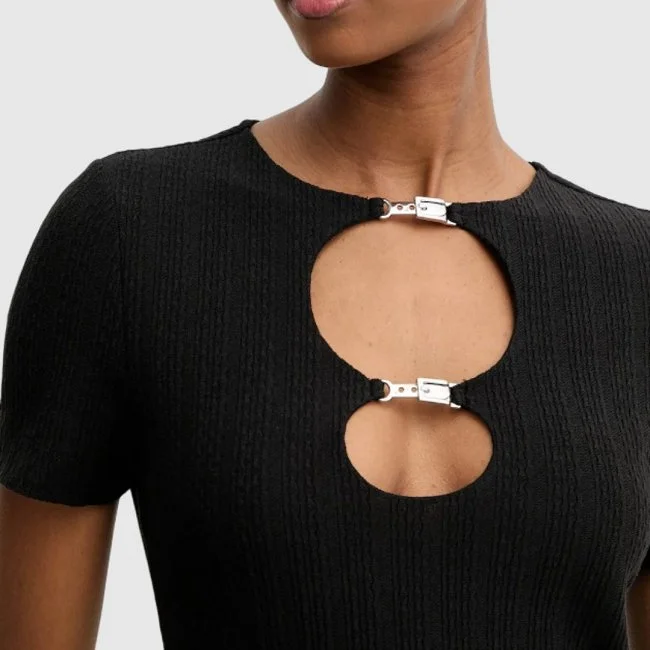 Camiseta Guess Negra Mujer Camiseta Guess Negra Mujer