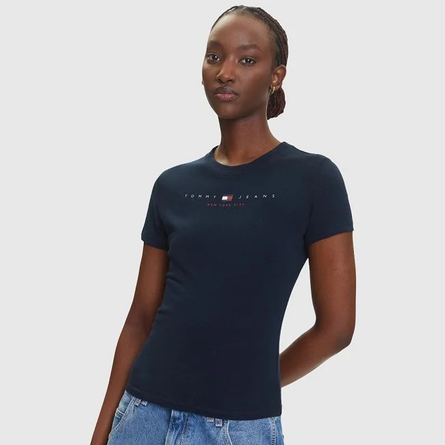 Camiseta Tommy Hilfiger Azul Marino...