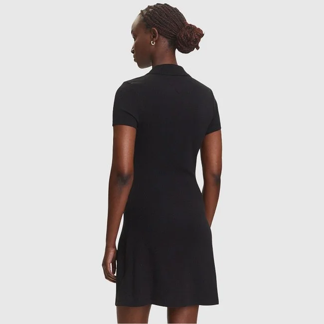 Vestido Tommy Hilfiger Negro Mujer Vestido Tommy Hilfiger Negro Mujer