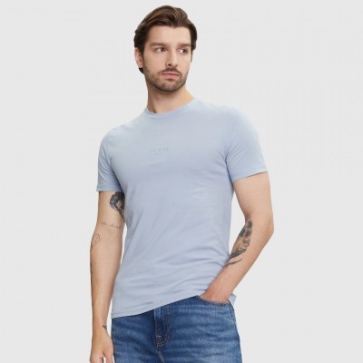 Camiseta Guess Azul Hombre
