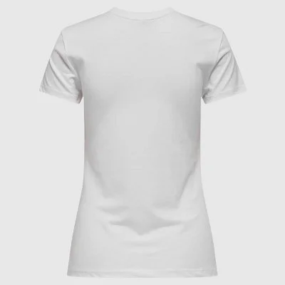 Camiseta ONLY Blanca Mujer 2