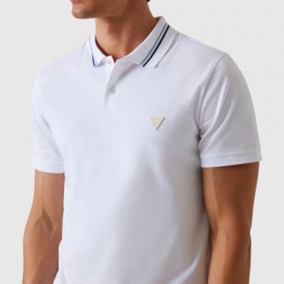 Polo Guess Blanco Hombre 2