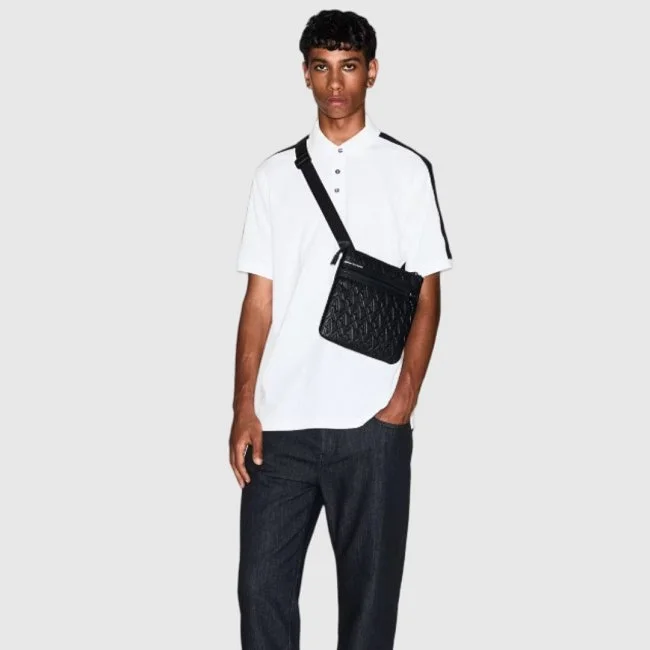 Polo Armani Exchange Blanco y Negro...