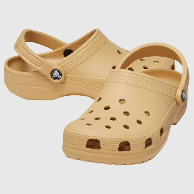 Chanclas Crocs Beige