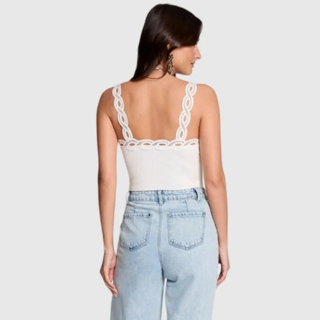 Camiseta Morgan Blanca Mujer