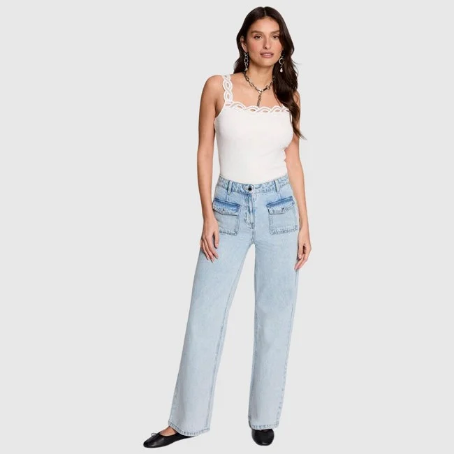 Camiseta Morgan Blanca Mujer