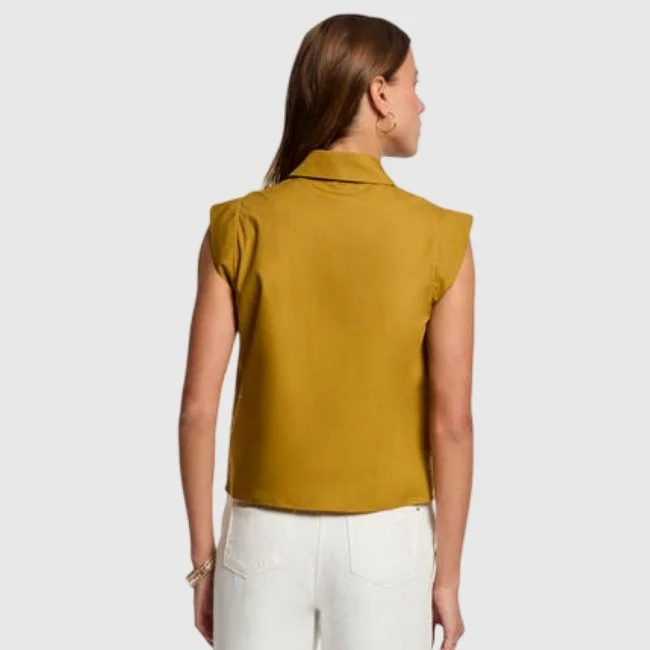 Camiseta Morgan Mostaza Mujer