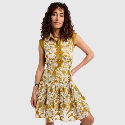 Vestido Morgan Mostaza Mujer