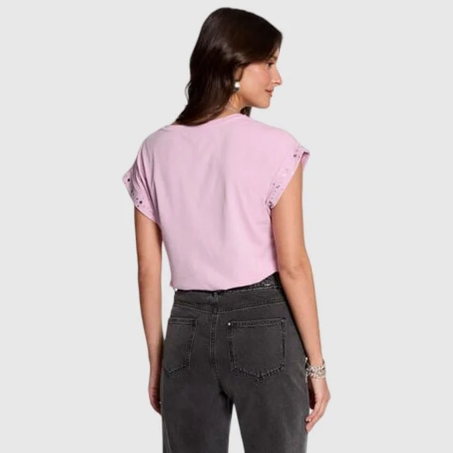 Camiseta Morgan Rosa Mujer