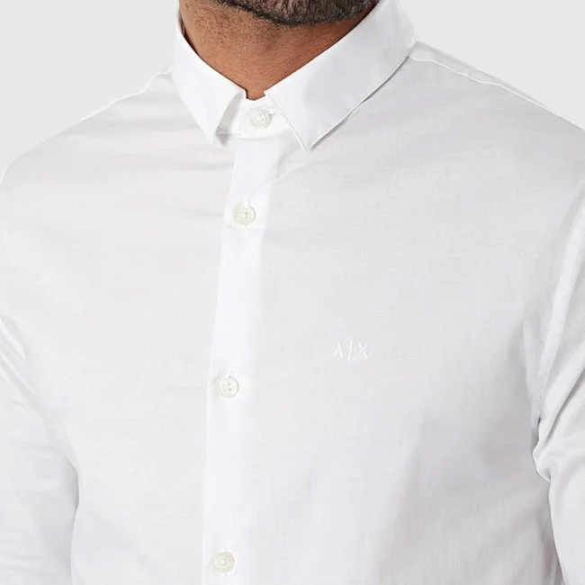 Camisa Armani Exchange Blanca Hombre