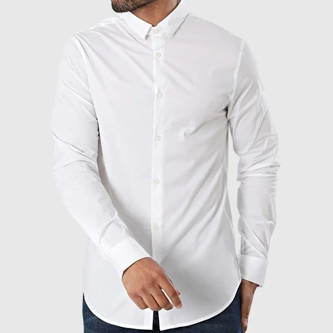 Camisa Armani Exchange Blanca Hombre
