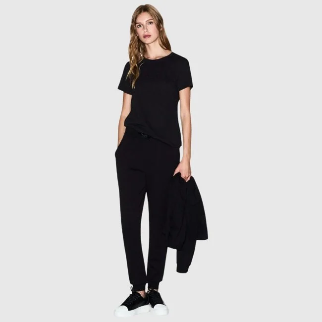 Camiseta Armani Exchange Negra Mujer