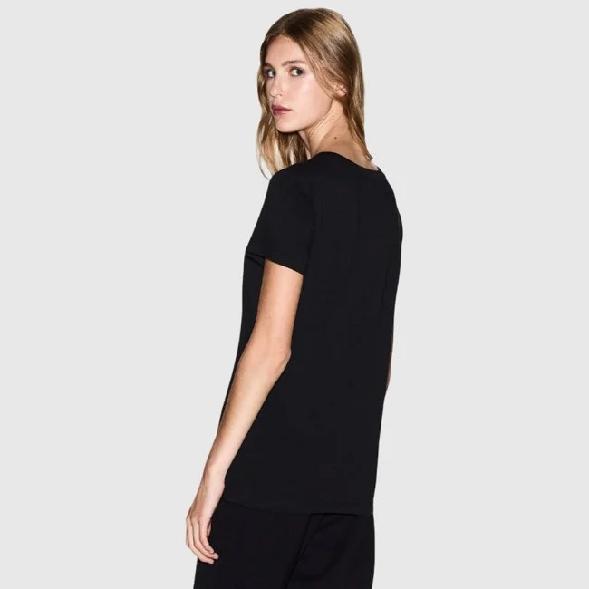Camiseta Armani Exchange Negra Mujer