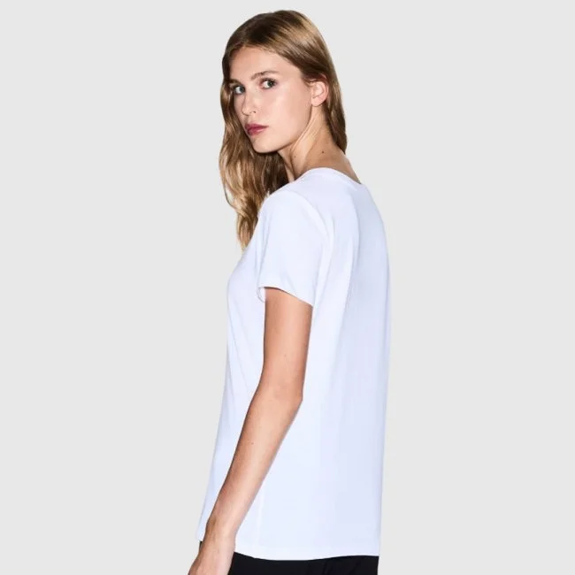 Camiseta Armani Exchange Blanca Mujer