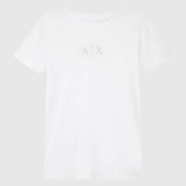 Camiseta Armani Exchange Blanca Mujer