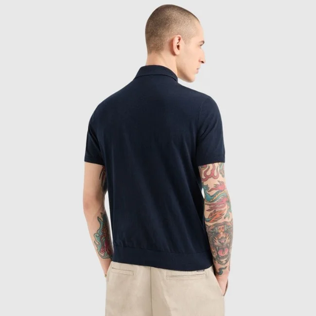 Polo Armani Exchange Azul Marino Hombre