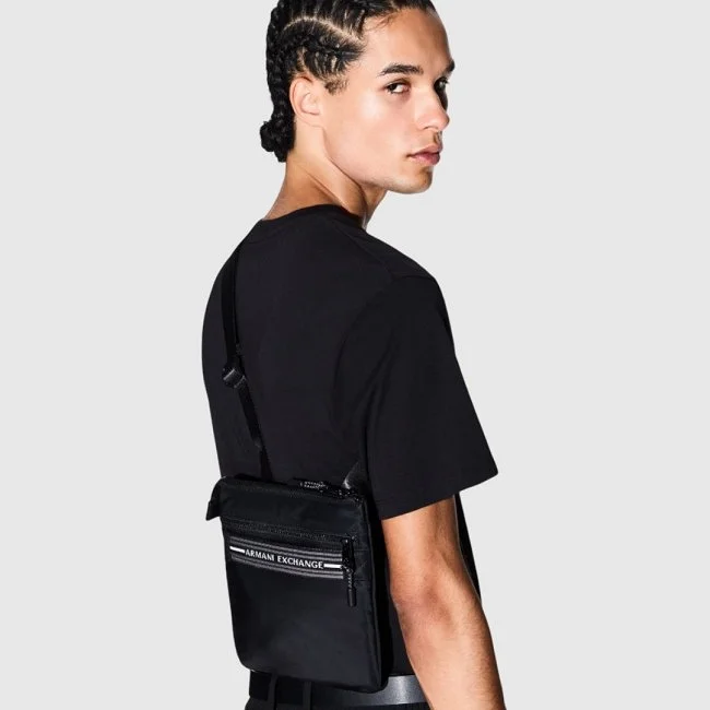 Bandolera Armani Exchange Negra Hombre