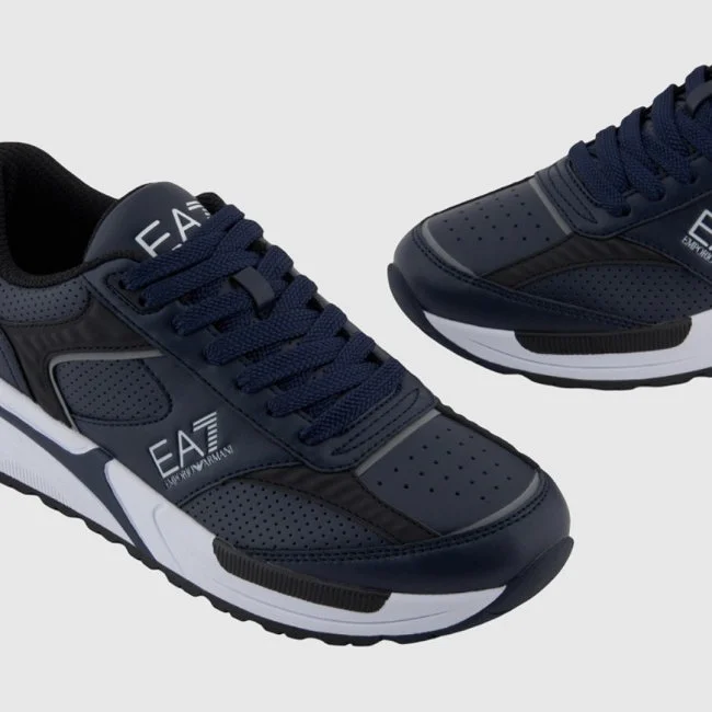 Zapatillas Armani Azules y Negras Hombre