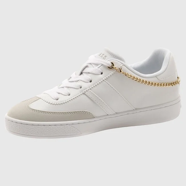 Zapatillas Guess Blancas y Grises Mujer Ecool