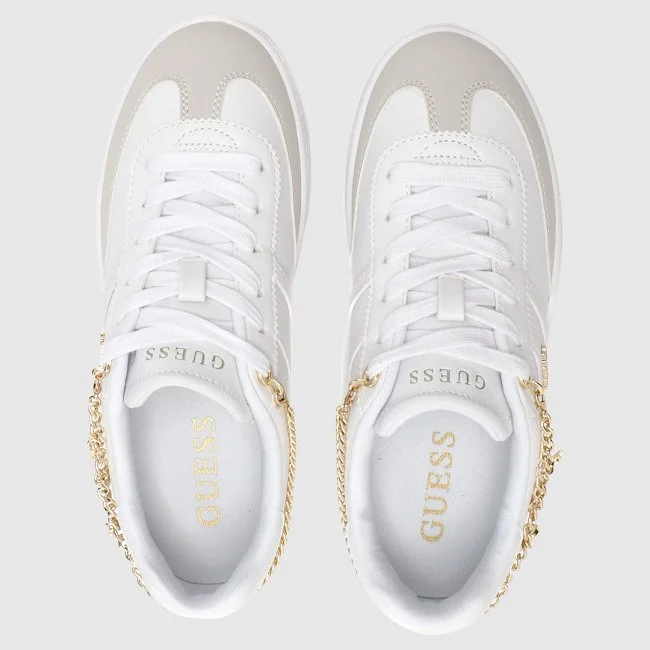 Zapatillas Guess Blancas y Grises Mujer Ecool