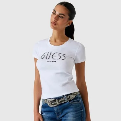 Camiseta Guess Blanca Mujer