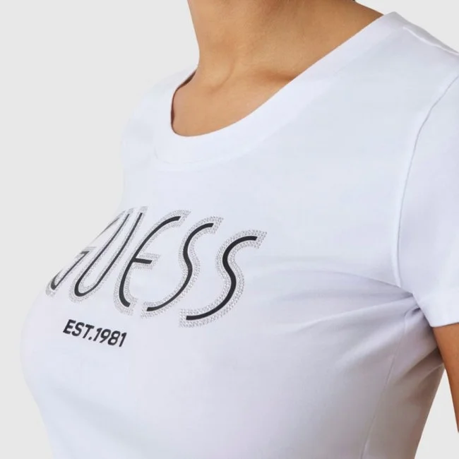 Camiseta Guess Blanca Mujer
