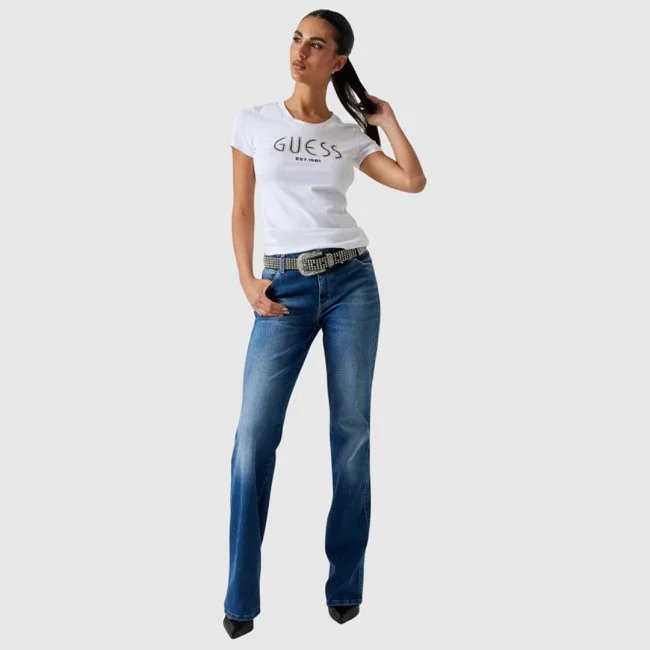 Camiseta Guess Blanca Mujer
