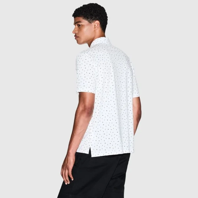 Polo Armani Exchange Blanco Hombre