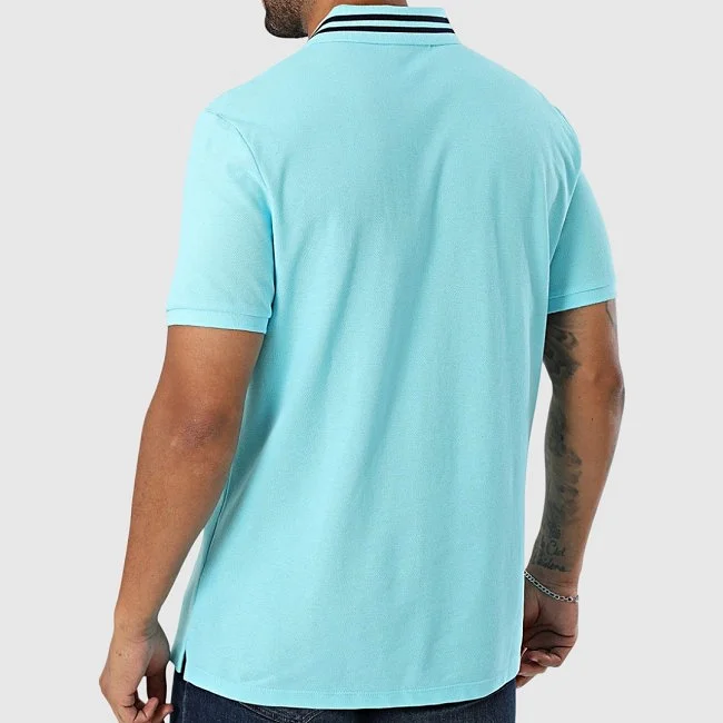 Polo Calvin Klein Turquesa Hombre