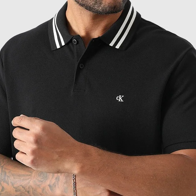 Polo Calvin Klein Negro Hombre